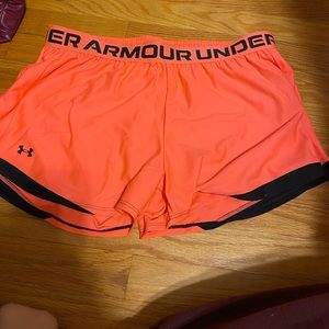 BNWT pink Under Armour shorts size large